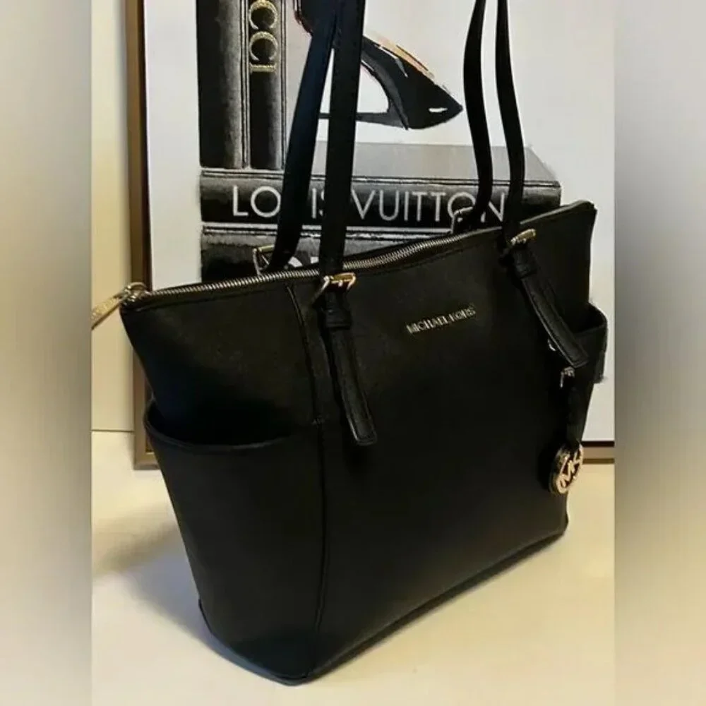 Michael Kors Black Saffiano Leather Tote